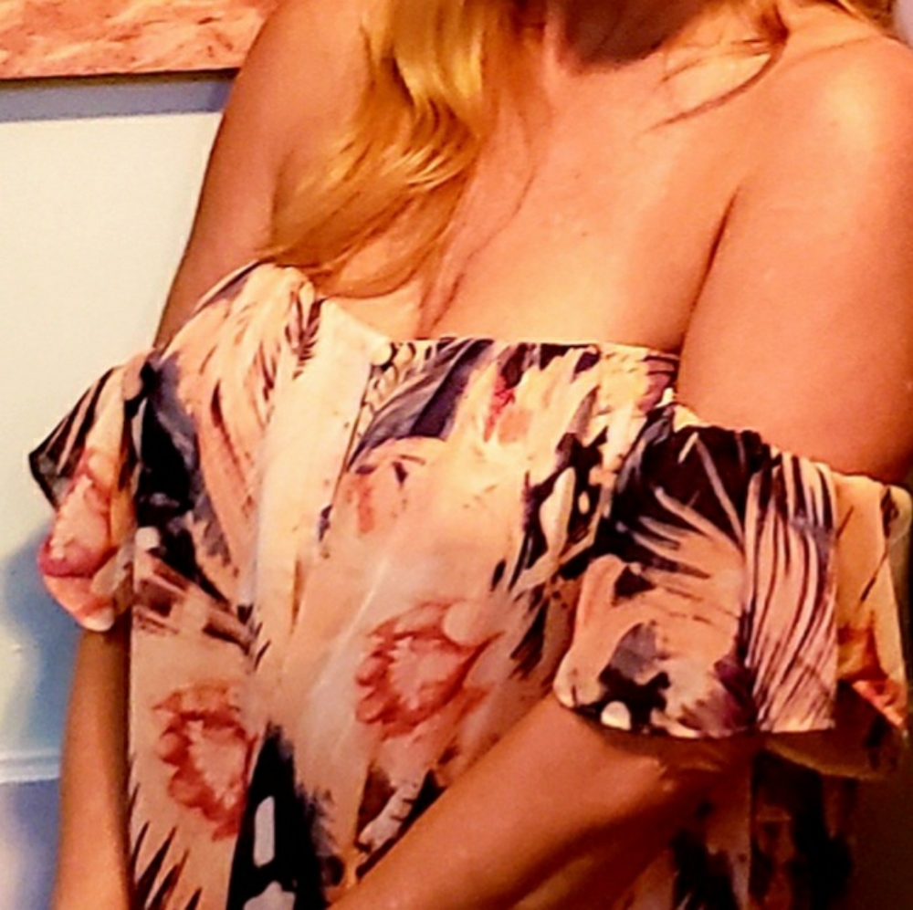 Guess off the shoulder top